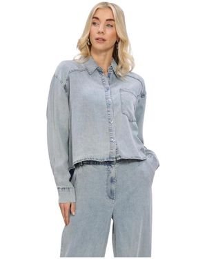 Simplee Bluse - Blau
