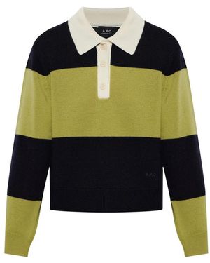 A.P.C. Louise Wol Polo - Groen