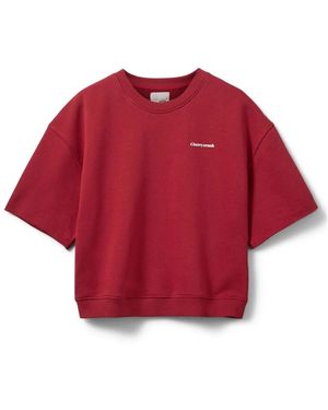 Sofie Schnoor Roter Sweatshirt Mit Coolem Print