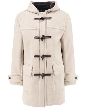 BOSS Single-Breasted Coats - Neutro