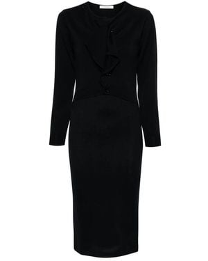 Lemaire Stilvolles Cardigan Kleid - Schwarz