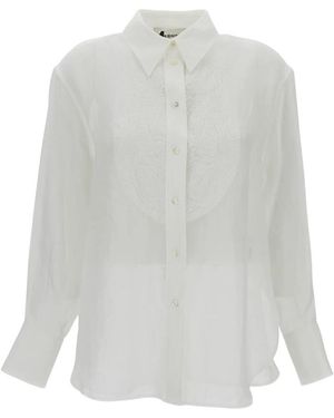 True Royal Overhemden ,Wit ,Ramie Camicia