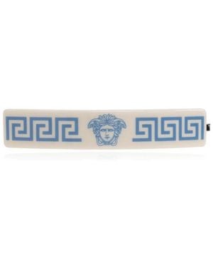 Versace Accessoires ,Wit ,Plex Haarclip - Blauw