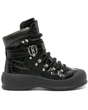 Bally Lace-Up Boots - Black