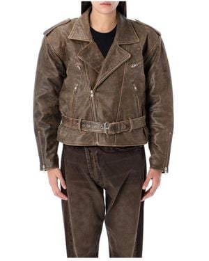 R13 Leather Jackets - Brown