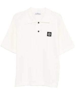 Stone Island Polo Shirts - Blanc