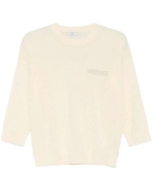 Peserico Round-Neck Knitwear - Neutro