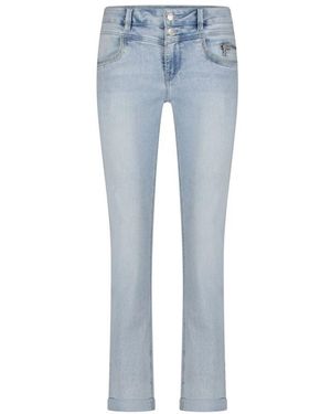 Red Button Sienna Reißverschluss Bleich Jeans - Blau