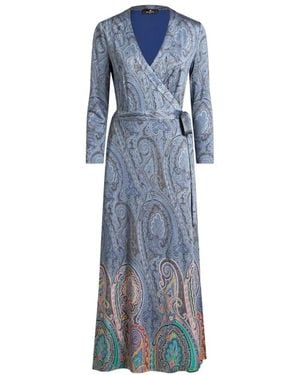 Etro Wrap Dresses - Blue
