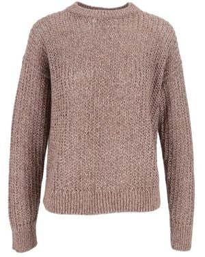 Peserico Round-Neck Knitwear - Marrone