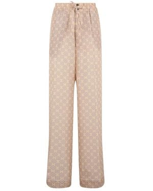Dries Van Noten Wide Trousers - Natural