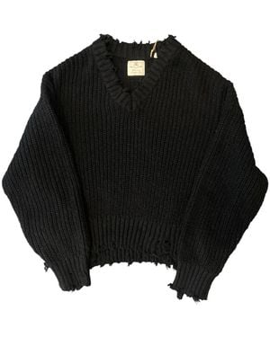 Denimist V-Neck Knitwear - Negro