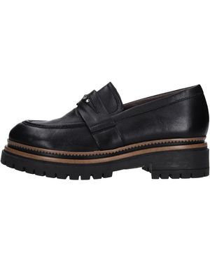 Mjus Schoenen ,Zwart ,Leer Derek Loafers