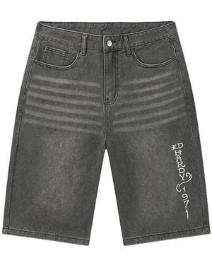 Ed Hardy Korte Broeken ,Grijs ,Denim Jorts Relaxed Denim Desert Snake