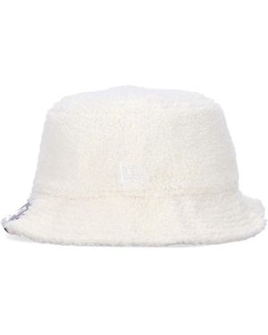 KTZ Accessoires ,Wit ,Polyester Sherpa Bucket Licht Crème Hoed