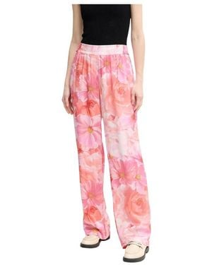 MARC AUREL Broeken ,Veelkleurig ,Rechte Broek Met Hoge Taille - Roze