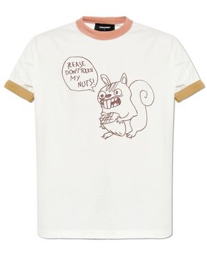 DSquared² T-Shirt Mit Druck - Weiß