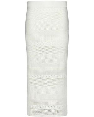 FRAME Midi Skirts - Blanc