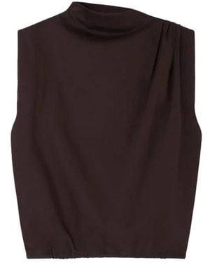 Soeur Sleeveless Tops - Brown