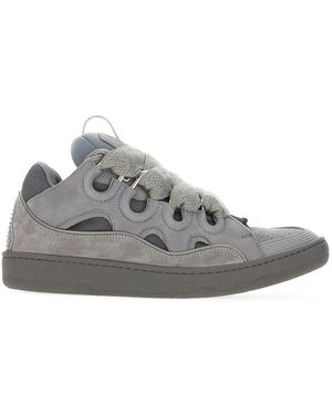 Lanvin Schoenen ,Grijs ,Polyester Curb Sneakers