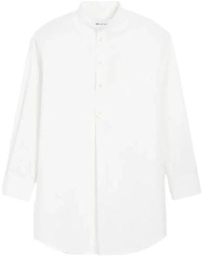 Ami Paris Mao Kraag Tuniek Jurk - Wit