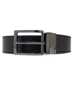 Emporio Armani Doppelseitiger Gürtel - Schwarz