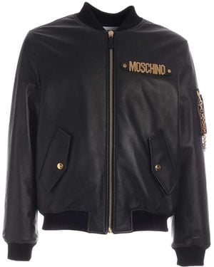 Moschino Bomber Jackets - Black