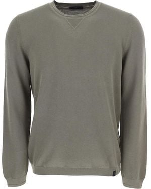 Fay Round-Neck Knitwear - Grigio