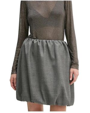 Birgitte Herskind Rokken ,Grijs ,Wol Evans Mini Rok