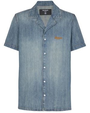 Balmain Denim Shirts - Blu