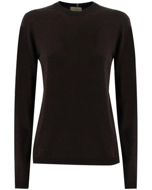 Panicale Truien & Vesten ,Bruin ,Kasjmier Trui - Zwart