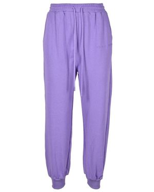 WEILI ZHENG Pantalones Casuales De Algodón, Mujer, Talla - Morado