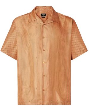 Fendi Zijden Shirt - Bruin