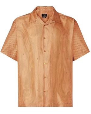 Fendi Short Sleeve Shirts - Brown