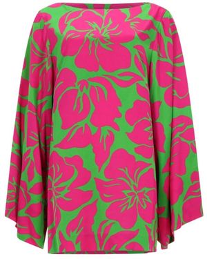 Dries Van Noten Overhemden ,Veelkleurig ,Gedrukte Blouse - Roze