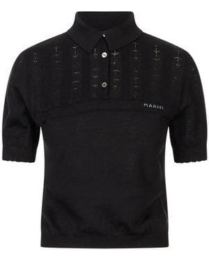 Marni Polo Shirts - Black