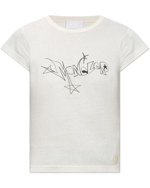 Moncler Logo T-Shirt - Wit