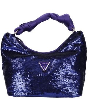 Guess Stoff- Und Pailletten-Tasche - Blau
