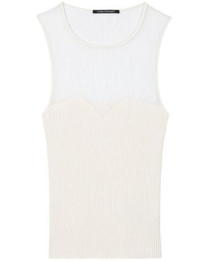 Luisa Cerano Sleeveless Tops - White