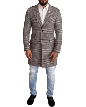 Dolce & Gabbana Single-Breasted Coats - Grigio