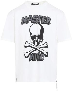 MASTERMIND WORLD Tops ,Wit ,Katoen Japan Band S/S T-Shirt