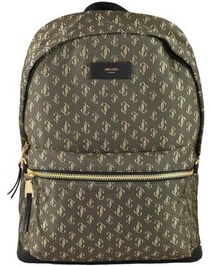 Jimmy Choo Zaino in tessuto con chiusura lampo - Verde