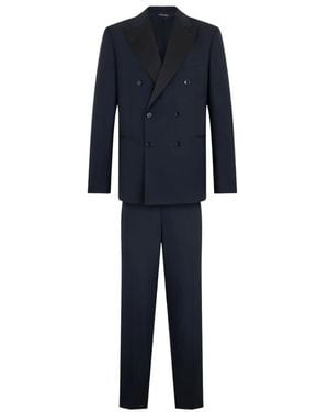 Brooks Brothers Double Breasted Suits - Blue