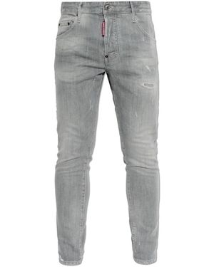 DSquared² Jeans ,Grijs ,Katoen Skater Jeans