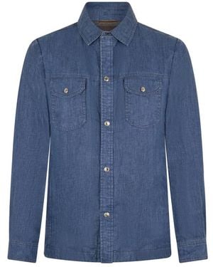 Moorer Denim Shirts - Blue