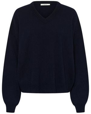 Gestuz V-Neck Knitwear - Azul