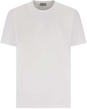Dior Tops ,Wit ,Katoen Cd Icon Relaxed-Fit T-Shirt