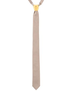 Cor Sine Labe Doli Keramik-Knoten Seidenkrawatte Set - Weiß