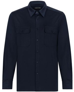 Tom Ford Casual Shirts - Azul
