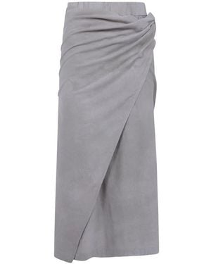 Ziggy Chen Midi Skirts - Gris